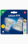 AIRAM 2 pakkausta LED-lamppuja lasi PAR16 GU10 2.4W/828