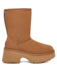 Ugg Womens Classic Short New Heights Boots - Chestnut