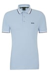 BOSS Mens Paddy Polo Shirt Pas Blue 3XL