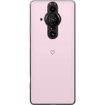 Kännykkäkuori Sony Xperia Pro-I-laitteelle, jossa on Sydän kuvio