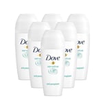 Dove Sensitive Roll-On Anti-transpirant Déodorant Light Scented 50ml 3, 6 Pack