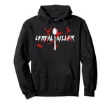 Bloody Spoon Cereal Killer Cereal Day Pullover Hoodie