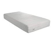 Provence literie Matelas Mars 4 cm de Mémoire de Forme + Alèse 90x190 Hauteur 21,5 cm Soutien Ferme - Déhoussable Housse Tissu avec Lavable - 7 Zones de Confort