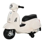 Kids Ride On Vespa Scooter Motorcycle 6V Battery Powered Electric Toy White