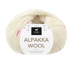 Alpakka Wool - Natur/rosa print Frg: 567