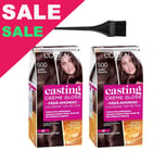 L'Oreal Casting Creme Gloss 500 Light Brown Hair Color 2-Pack