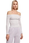 Urban Classics Off shoulder topp (XL,softlilac)