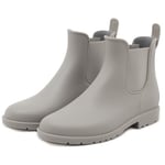 Uniuni Bottes de Pluie Femmes Antidérapant Chelsea Boots Hommes Imperméable Légères Confort Caoutchouc Bottines Gris 40