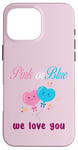 Coque pour iPhone 16 Pro Max Ballons roses ou bleus