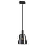 Bellini m Lampe à suspension led verre fumé noir 230V led 5W 30° 3000K