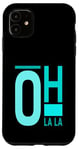 Coque pour iPhone 11 Graphique en couleur Turquoise Oh La La Turquoise