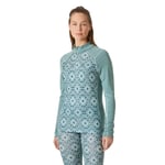 Helly Hansen Lifa Merino Ulltrøye Half-Zip Dame Cactus Star Pixel Aop, S