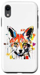 iPhone XR Colorful Fox Head Pop Art Painting Case