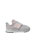 New Balance 574 Baby Sneakers Med Kardborreband Rain Cloud | Grå | 21.5 EU