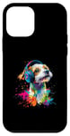 iPhone 12 mini Artistic Colorful Jack Russell Terrier Headphones Dog Jacky Case