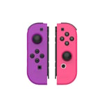 Paire De Manettes De Jeu Sans Fil Compatibles Joy-Con Pour Nintendo Switch Rose Mauve Rose Mauve