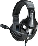 GX-H4 Casque Gamer Stéréo avec micro ajustable intégrés & isolation du bruit - Parfait pour jouer à GTA V / Total War : Warhammer / League of Legends / Overwatch / Rise of the Tomb Raider