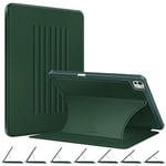 FINTIE Coque pour iPad Pro 13 Pouces 2024 M4 - [Rangement de Stylet] Etui Magnétique Fixation à Sept Angles, Housse Multipositions et Antichoc Veille/Réveil Automatique, Vert Foncé