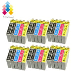 30 Ink Cartridges (set + Bk) For Epson Workforce Wf-2660dwf Wf-2540wf Wf-2510wf