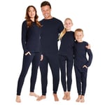 CityComfort Pyjama Famille Assortis, Ensembles de Pyjama Fille - Cadeau Enfant et Ado (Navy, 12-18 Mois)