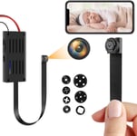 Mini Caméra Espion Wifi, 1080P Hd Caméra Cachée Sans Fil Portable Diy Nanny Cam Avec Détection De Mouvement Mini Caméras De Surveillance Espion Pour Intérieur/Extérieur [Q252]