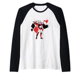 Batman Harley Quinn Splatter Raglan Baseball Tee