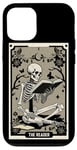 Coque pour iPhone 14 The Reader Carte de tarot gothique sorcière squelette Halloween