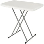 Wyctin - Hofuton Table Basse de Jardin Pliante Transportable Réglable en Hauteur 76 x 50 x 51/63/74 cm Camping Barbecue Buffet Bière Table Plastique