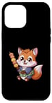 Coque pour iPhone 12 Pro Max Renard kawaii avec Hanami Dango