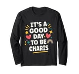 CHARIS Personalized Retro Girls Custom CHARIS Name Long Sleeve T-Shirt