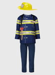 Tu Blue Fire Officer Costume Set 5-6 years Red Years