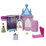 Mattel Disney La Reine des Neiges Château d’Anna Coffret Histoire Maison de poupée avec Petite poupée, Olaf et 7 Accessoires, Jouet inspiré des Films La Reine des Neiges de Disney, JDP65