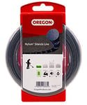 Oregon Nylium Silencio Strimmer Line, Round Profile Replacement Cord for Battery Powered Garden Trimmer Tools, 1.6mm, 15m Small Donut Spool (800001)