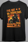 Dunken I've got 99 problems but riding solves em all - T-shirt (Herr,L)