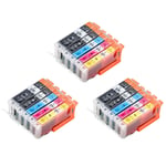 3x PGI570XL CLI571XL Sets of 5 Ink Cartridges For Canon PIXMA MG5750 Printer