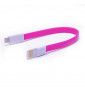 Mini Cable Aimante pour IPHONE SE 2020 Chargeur Connecteur Lighting USB APPLE Magnet Porte-Clefs 25cm - ROSE