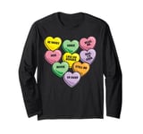 Funny Candy Heart Anti Valentine's Day Sarcastic Love Joke Long Sleeve T-Shirt