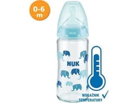 Nuk 745121 Glasflaska 240 Temperaturindikator 0-6