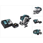 Dss 611 RM1 Scie circulaire manuelle sans fil 18 v 165 mm + 1x batterie 4,0 Ah + chargeur - Makita