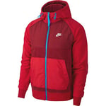 Nike NSW Ce Hoodie Fz Winter Sweat à Capuche Homme, Team Red/Gym Red/Lt Photo Blue, FR : XL (Taille Fabricant : XL)