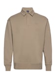 Gant Icon Rugger Tops Polos Long-sleeved Beige GANT