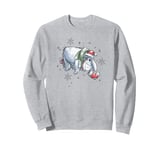 Disney Winnie The Pooh Eeyore Christmas Stocking Sweatshirt