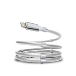 SERO QC magnet kabel USB-C - lightning, 1 m, vit