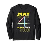 Star Wars May the 4th Be With You 2024 Lightsabers Long Sleeve T-Shirt