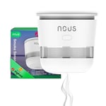 Nous E8 Détecteur de Fumée Zigbee Smart, Certifié TÜV Rheinland, CE & RoHS, Capteur Photoélectrique, Compatible avec Alexa et Google Assistant, Zigbee 3.0, Alarme Incendie