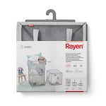 Rayen Panier de Rangement Pliable Gris Dimensions : 2 Niveaux : 62 x 30 x 30 cm / 1 Niveau : 30 x 30 x 30 cm/plié : 30 x 30 x 3,5 cm