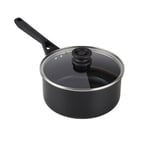 Ninja ZEROSTICK Hard Anodised Classic Saucepan with Lid, 20cm