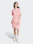 adidas Sportswear Women's 3 Stripe Boyfriend Tee Dress - Pink, Pink, Size S, Women