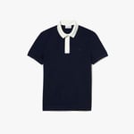 Lacoste Mens Smart Paris Polo Shirt in Blue material_cotton - Size X-Small