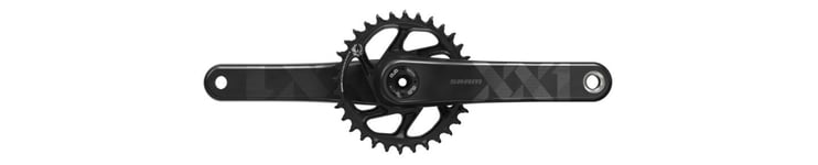 Sram XX1 Eagle DUB Fatbike 5 Kranksett Sort, 30T, DUB Fatbike 5, 170mm